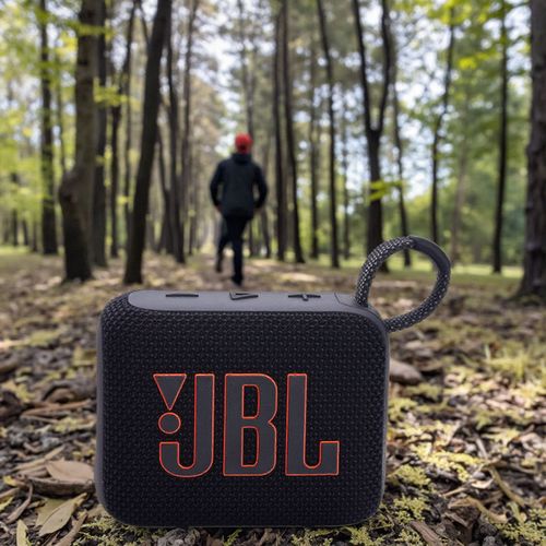 JBL Go4 Mini Wireless Bluetooth Speaker in Moonlight White Portable Outdoor Audio Device Dustproof and Waterproof Design