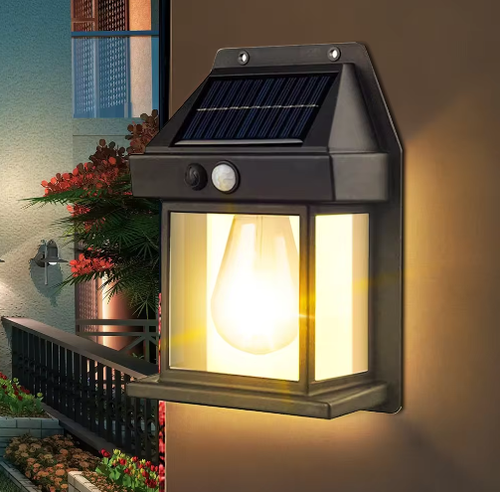 Smart Human Sensor Solar Light Outdoor Waterproof Wall-Mounted LED Solar Garden Light