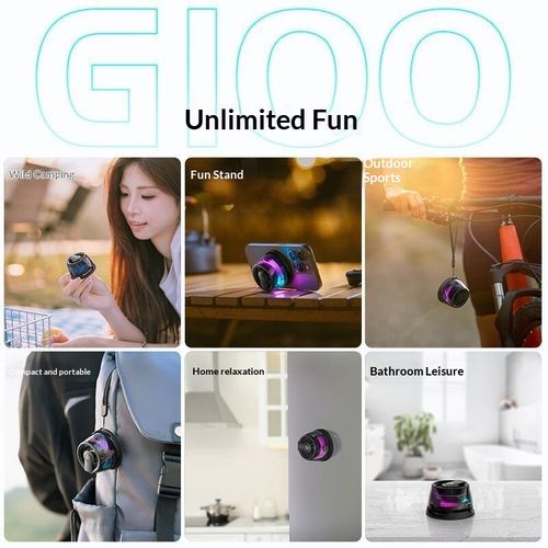 High-Quality Magnetic Bluetooth Speaker, easy to hang on backpacks or bikes, doubles as phone stand. Enjoy premium sound anytime for camping, home and bathroom.