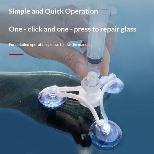 Imported windshield repair kit, nano vacuum seamless repair, easy DIY operation, dries in 3 minutes.
