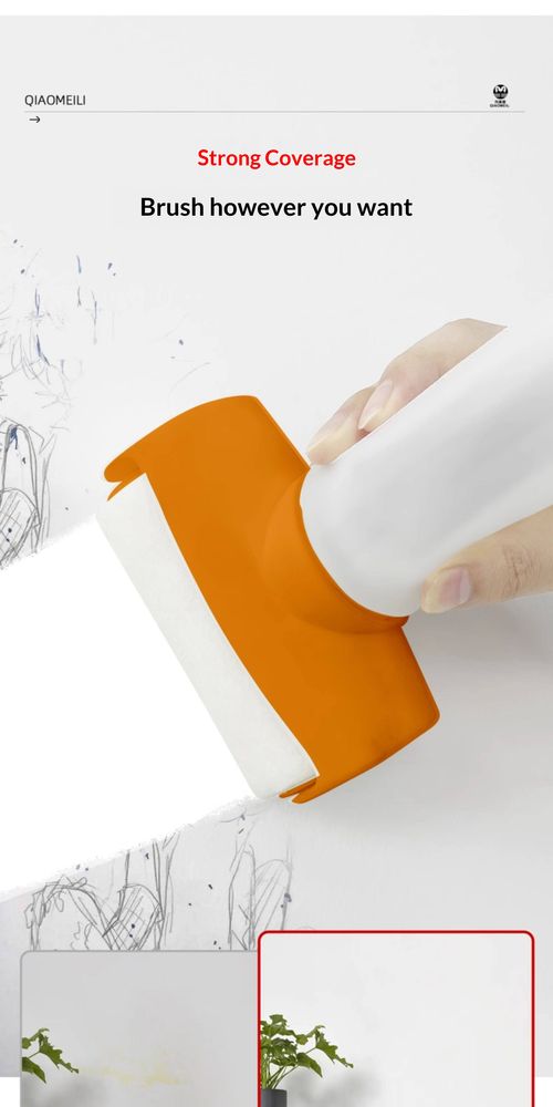 Wall repair roller paint. Simply roll it to fix mold, scribbles and wall cracks, fast-drying and odorless.