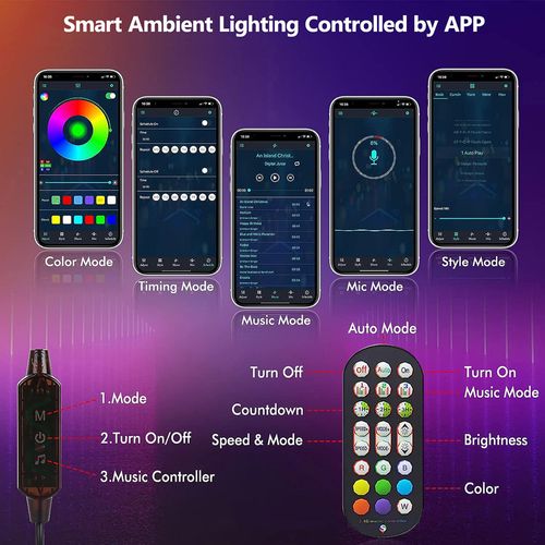 RGB+IC desktop ambient light