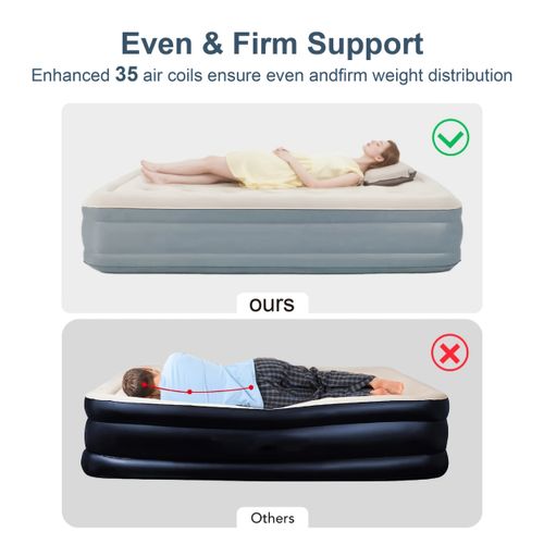 Inflatable camping mattress