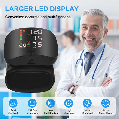Wrist blood pressure monitor