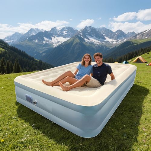 Inflatable camping mattress