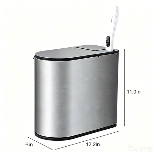 Intelligent induction garbage bin