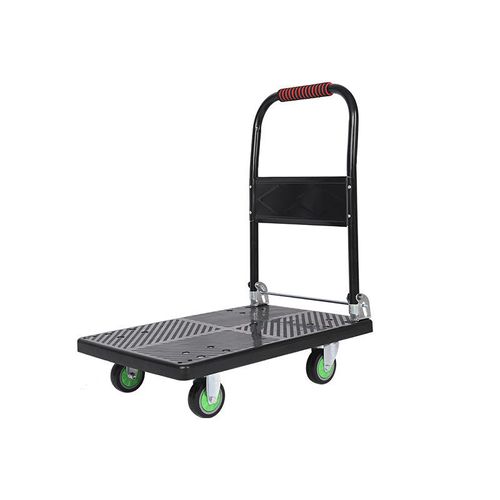 Portable four-wheel silent shopping tablet cart