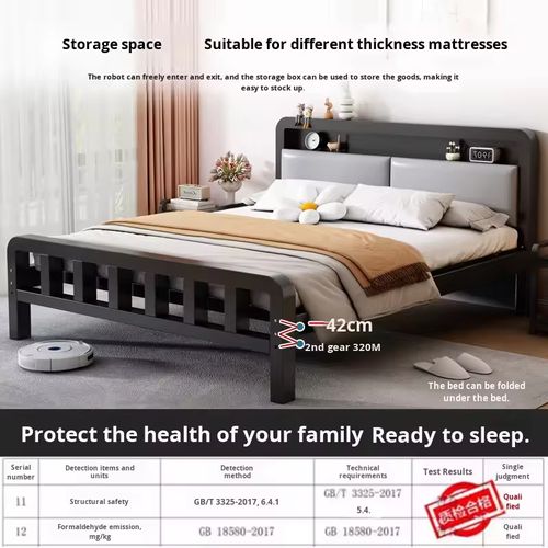 High end design, elegant black bare bed