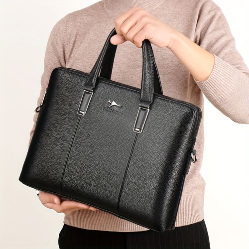 A Men'S PU Tote Bag, Messenger Bag