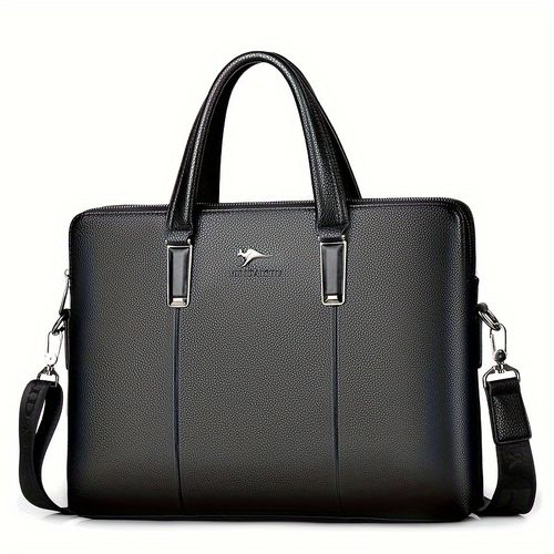 A Men'S PU Tote Bag, Messenger Bag