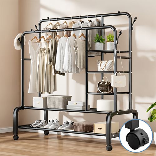 Heavy independent clothing rack