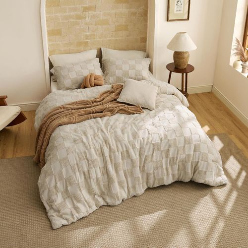Shabby Chic Comforter Set ,Boho Tufted Bed Set.