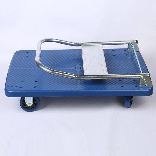 Portable four-wheel silent shopping tablet cart