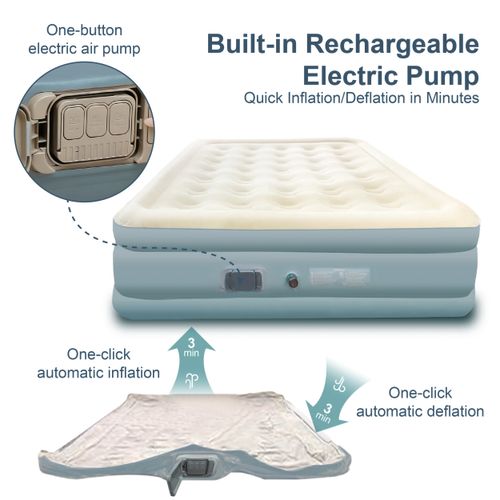 Inflatable camping mattress