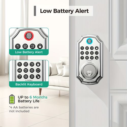 D280 Smart 5-in-1 Fingerprint Door Lock