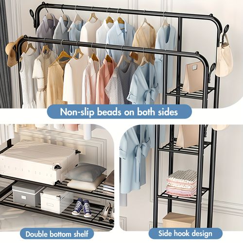 Heavy independent clothing rack