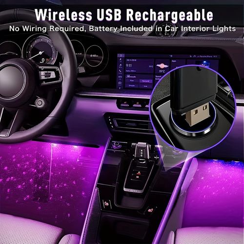 2-piece wireless RGB starry sky light set