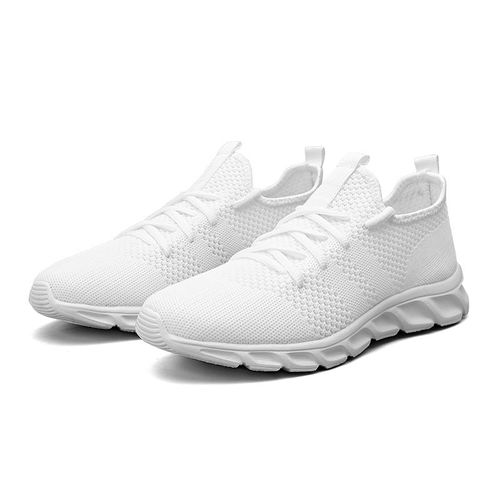 Men's light-colored white summer sneakers