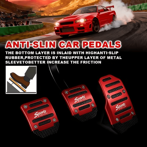 Automatic anti-skid car pedal set