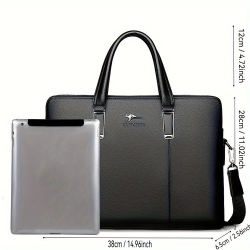 A Men'S PU Tote Bag, Messenger Bag
