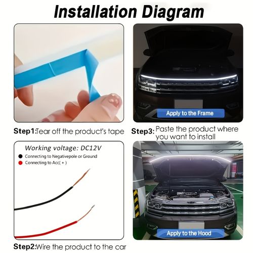 LED Engine Hood Light Bar