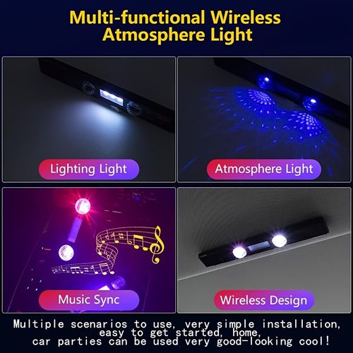 2-piece wireless RGB starry sky light set