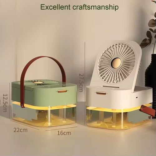 3-in-1 USB humidifier spray desk fan