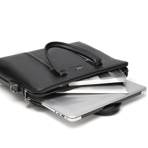 A Men'S PU Tote Bag, Messenger Bag