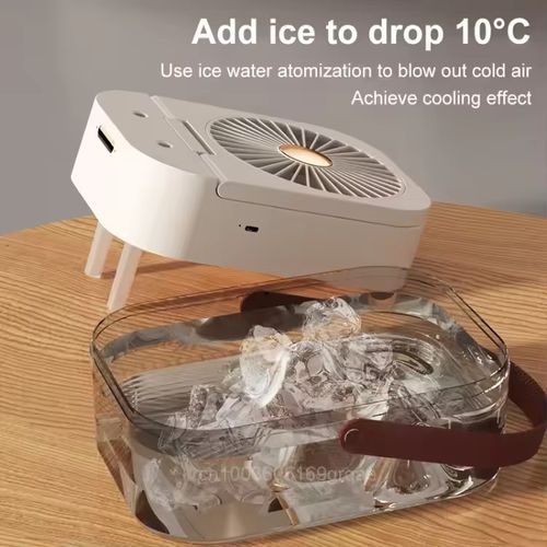 3-in-1 USB humidifier spray desk fan