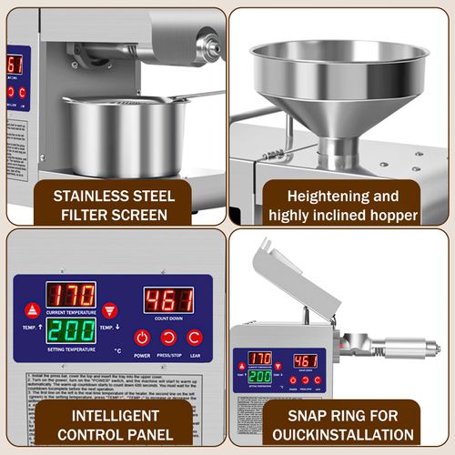 Fully automatic oil press