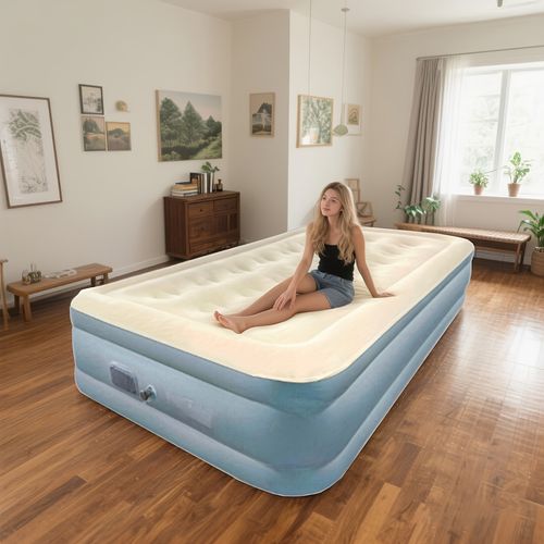 Inflatable camping mattress