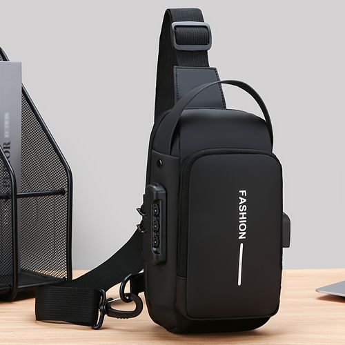 Men's Oxford cloth crossbody bag