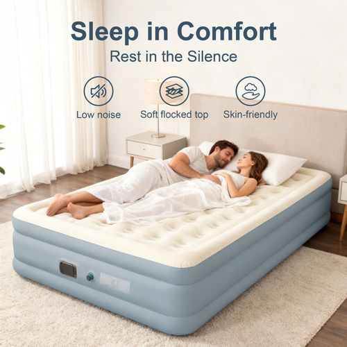 Inflatable camping mattress