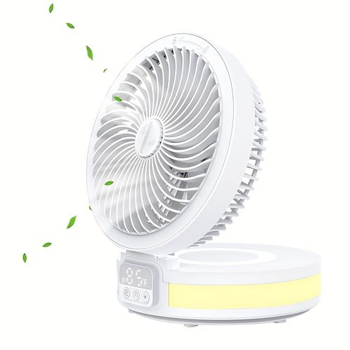 Large capacity USB folding fan