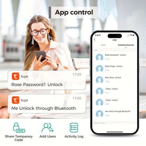 D280 Smart 5-in-1 Fingerprint Door Lock