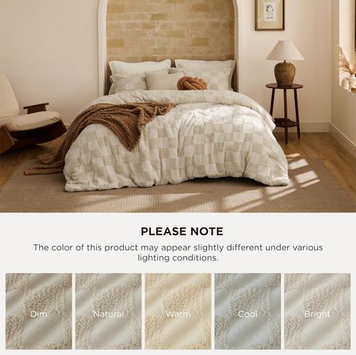Shabby Chic Comforter Set ,Boho Tufted Bed Set.