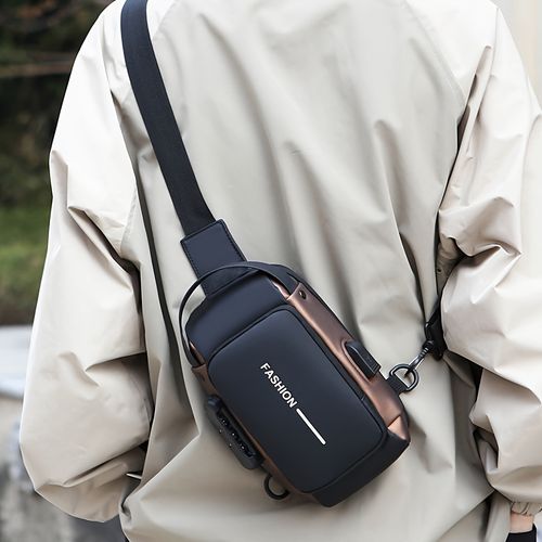 Men's Oxford cloth crossbody bag