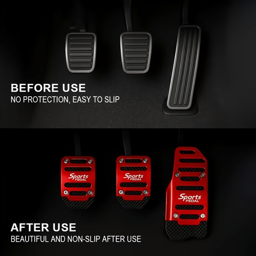 Automatic anti-skid car pedal set