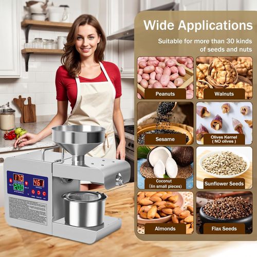 Fully automatic oil press