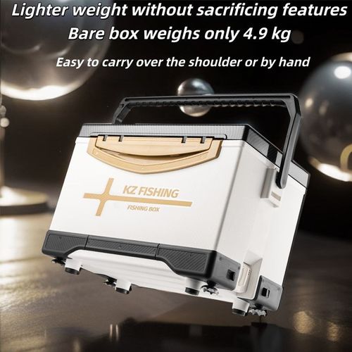 Ultra light flat lid fishing box