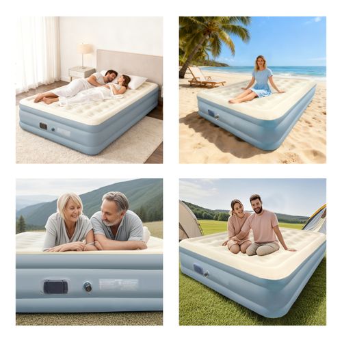 Inflatable camping mattress