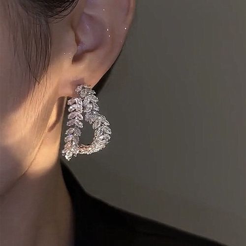 Love wheat ear earrings