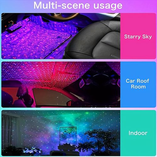 2-piece wireless RGB starry sky light set
