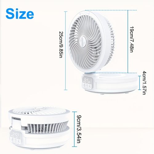 Large capacity USB folding fan