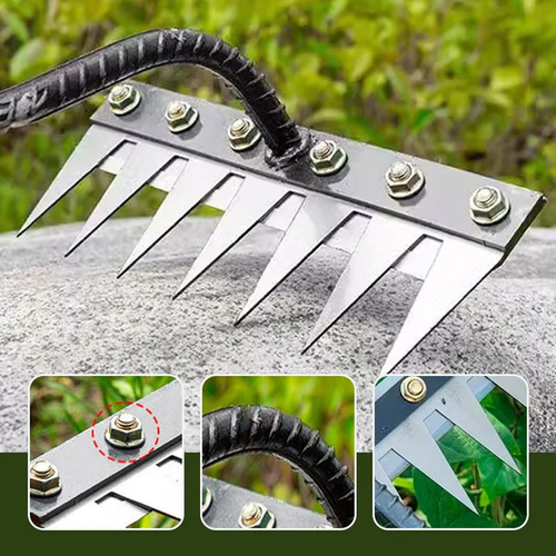 8 Teeth Carbon Steel Garden Weeding Rake(💥50% off)