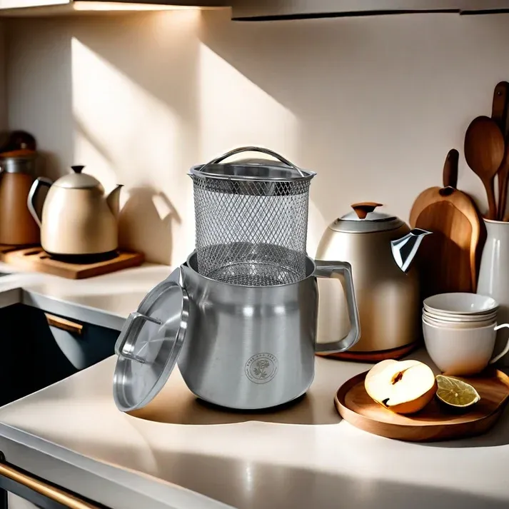 Stainless Steel Mesh Filter Deep Fryer