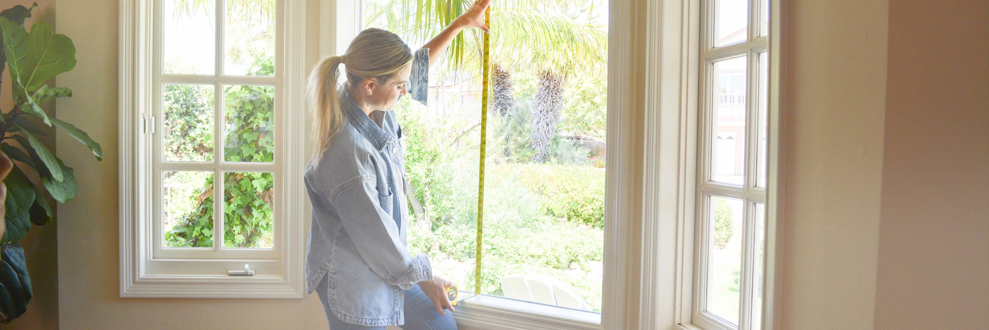Measuring windows for custom shades
