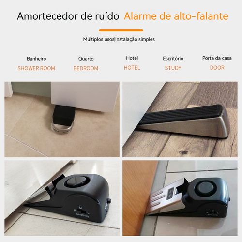 Bloqueio de portas Bloqueio de portas doméstico Bloqueio de portas de hotéis Bloqueio de alarme antiroubo Bloqueio portátil