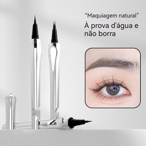 Raízes naturais claras caneta de sobrancelha dupla impermeável anti-suor não contaminar a caneta de sobrancelha líquida selvagem