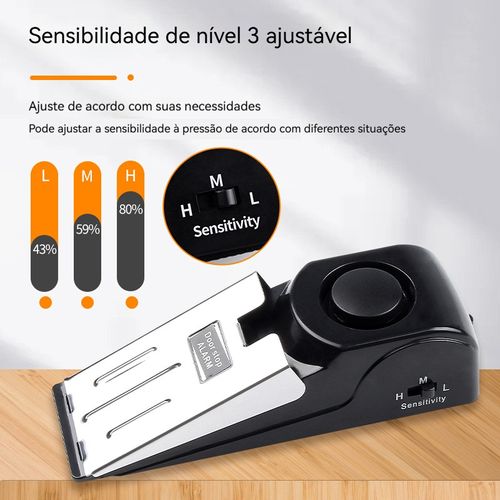 Bloqueio de portas Bloqueio de portas doméstico Bloqueio de portas de hotéis Bloqueio de alarme antiroubo Bloqueio portátil